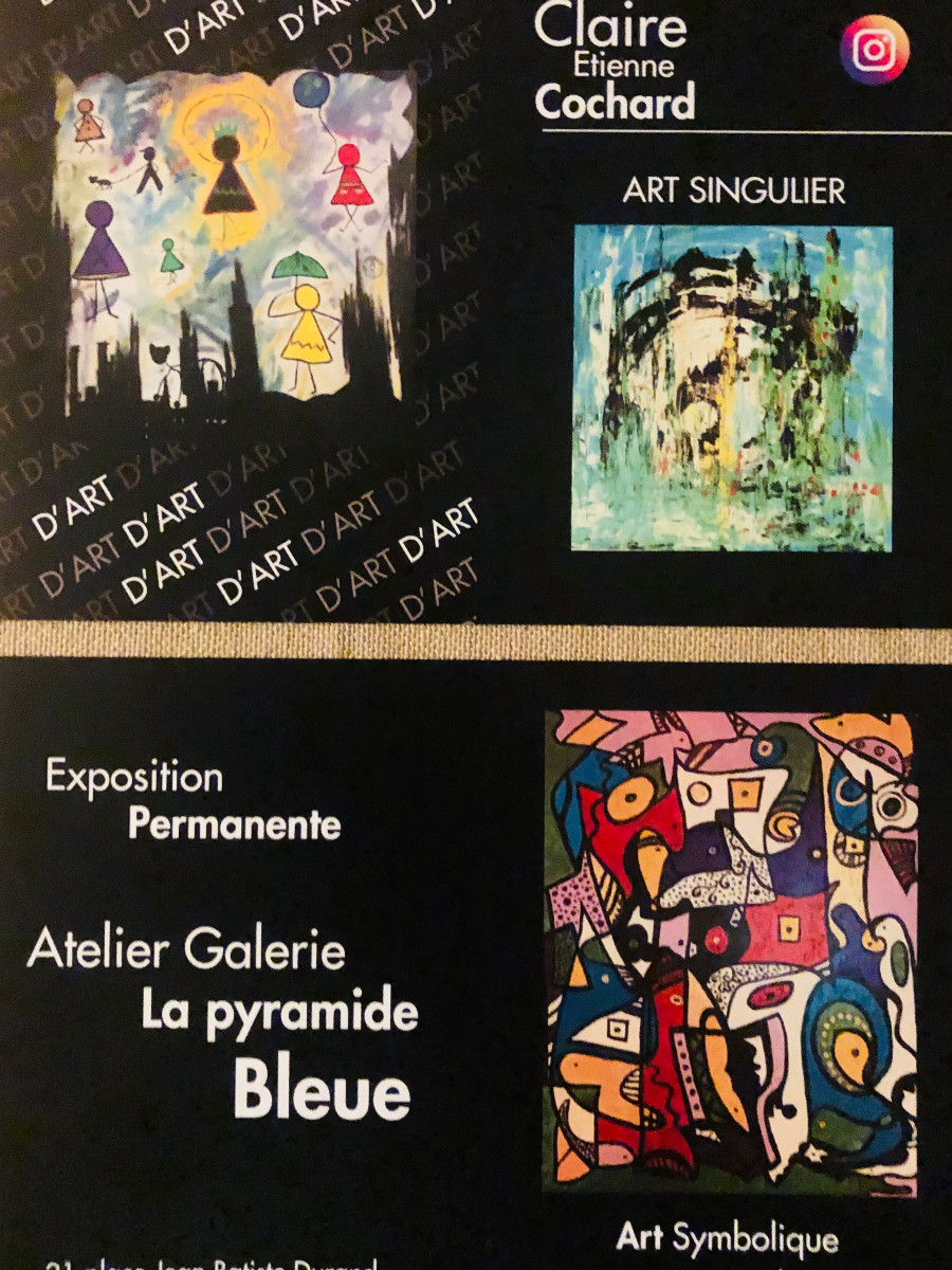 ATELIER, GALERIE, LA PYRAMIDE BLEUE sur le site d’ARTactif