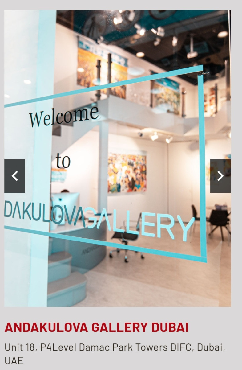 " ANDAKULOVA GALERIE " sur le site d’ARTactif