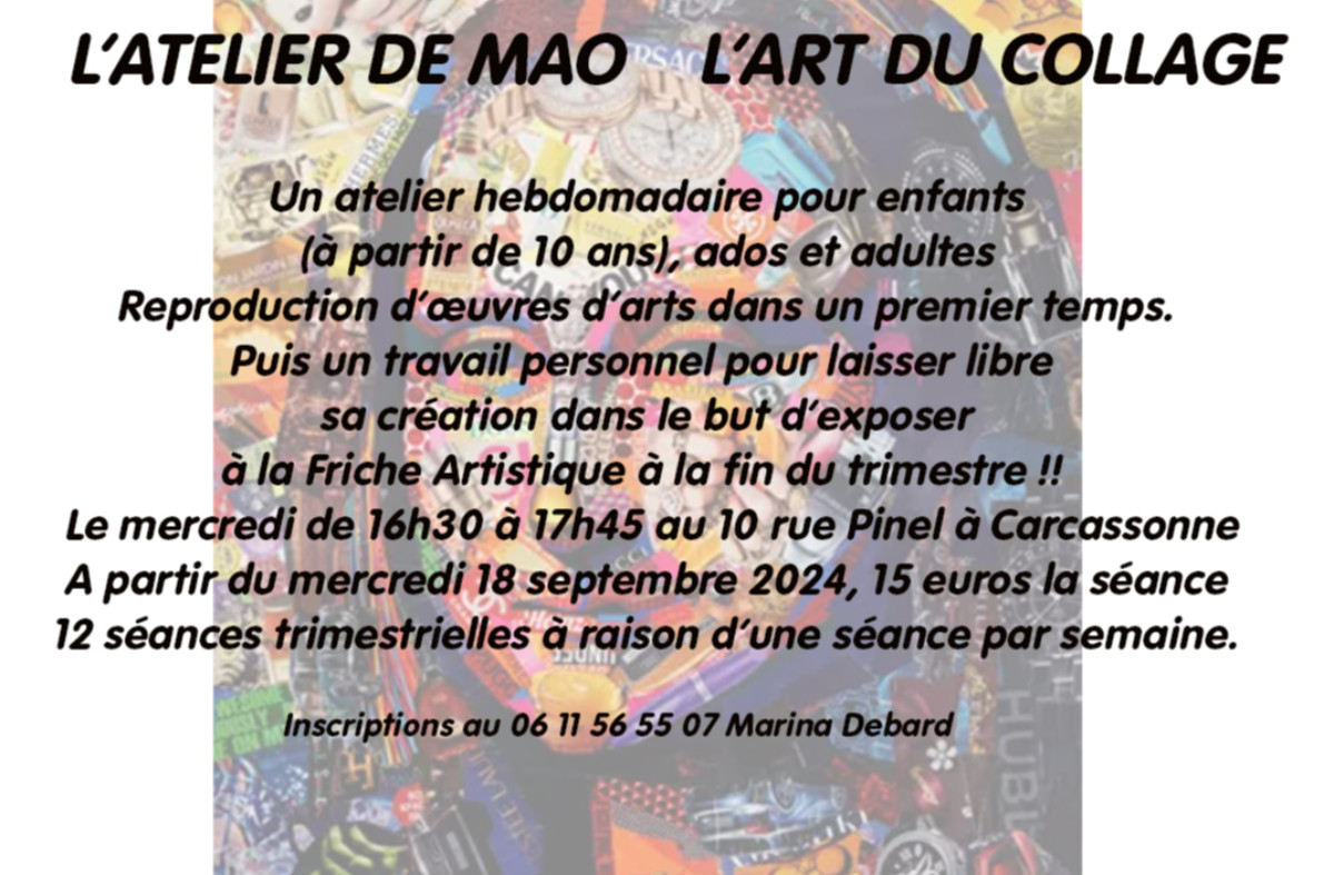 MAL-/COLLAGE-WORKSHOP sur le site d’ARTactif