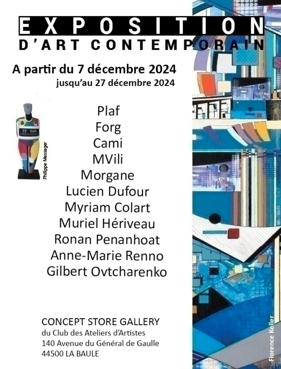 AUSSTELLUNG IN DER „CONCEPT STORE GALLERY“ IN LA BAULE. sur le site d’ARTactif