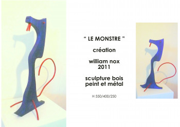 Zeitgenössisches Werk mit dem Titel « le monstre », Erstellt von WILLIAM-NOX