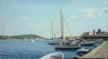 Zeitgenössisches Werk mit dem Titel « Vue sur Saint-Jean-Cap-Ferrat », Erstellt von YARRI