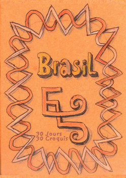 Zeitgenössisches Werk mit dem Titel « Brasil - 30jours, 30 croquis », Erstellt von EDOUARD LERUSTE