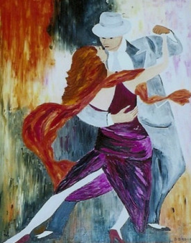 Zeitgenössisches Werk mit dem Titel « Tango Passion », Erstellt von DOMINIQUE D'AGOSTINO