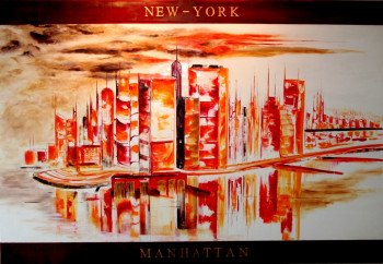 Zeitgenössisches Werk mit dem Titel « MANHATTAN I », Erstellt von ETIENNE FOURCY