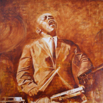 Zeitgenössisches Werk mit dem Titel « Art Blakey », Erstellt von KATIA FONDECAVE