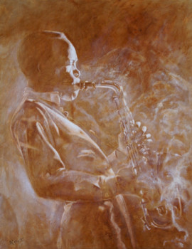 Zeitgenössisches Werk mit dem Titel « Sonny Stitt I », Erstellt von KATIA FONDECAVE