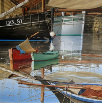 Zeitgenössisches Werk mit dem Titel « Marine VII :Mouillage », Erstellt von HERVé RICHARD