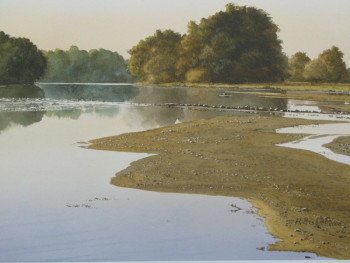 Zeitgenössisches Werk mit dem Titel « Loire I : La Loire en été », Erstellt von HERVé RICHARD