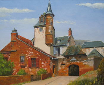 Zeitgenössisches Werk mit dem Titel « Le castel de Maussac », Erstellt von MARCEL DUMAS