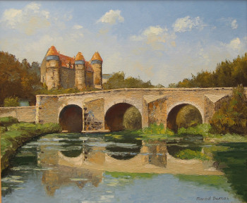 Zeitgenössisches Werk mit dem Titel « Pont romain en Berry », Erstellt von MARCEL DUMAS