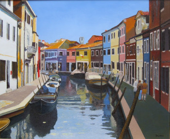 Zeitgenössisches Werk mit dem Titel « Burano », Erstellt von MARCEL DUMAS