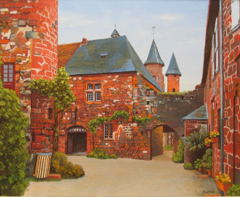 Zeitgenössisches Werk mit dem Titel « Le grès rouge de Collonges », Erstellt von MARCEL DUMAS