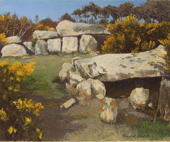 Zeitgenössisches Werk mit dem Titel « Dolmens », Erstellt von MARCEL DUMAS