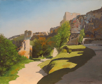 Zeitgenössisches Werk mit dem Titel « Matin aux Baux », Erstellt von MARCEL DUMAS