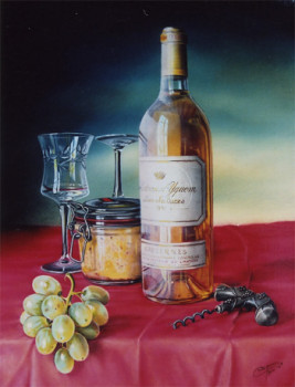 Zeitgenössisches Werk mit dem Titel « Château d'Yquem 1993 », Erstellt von CHRISTIAN LABELLE