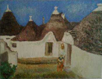 Zeitgenössisches Werk mit dem Titel « alberobello », Erstellt von PIERRE-YVES QUEMENER