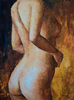 Zeitgenössisches Werk mit dem Titel « Nue N°3 », Erstellt von ZHUYAN