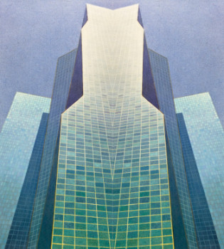 Zeitgenössisches Werk mit dem Titel « United Nations Plaza Tower », Erstellt von JEAN CLAUDE MAUREL