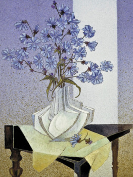 Zeitgenössisches Werk mit dem Titel « Bouquet de chicorée sauvage », Erstellt von JEAN CLAUDE MAUREL