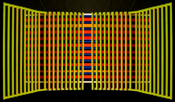 Zeitgenössisches Werk mit dem Titel « Grille 07 », Erstellt von JEAN CLAUDE MAUREL