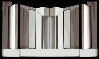 Zeitgenössisches Werk mit dem Titel « Porte de Janus 02 », Erstellt von JEAN CLAUDE MAUREL