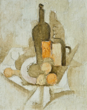 Zeitgenössisches Werk mit dem Titel « Nature morte à la lanterne 02 », Erstellt von JEAN CLAUDE MAUREL