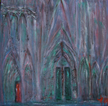 Zeitgenössisches Werk mit dem Titel « Cathédrale de Strasbourg », Erstellt von NADIA VIGUIER