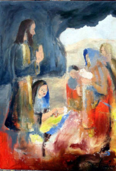 Zeitgenössisches Werk mit dem Titel « Nativité », Erstellt von GUILLOU