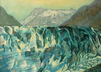 Zeitgenössisches Werk mit dem Titel « séracs de la Mer de Glace », Erstellt von DARNAL