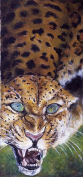 Zeitgenössisches Werk mit dem Titel «  LEOPARD », Erstellt von JOE JOHNSON