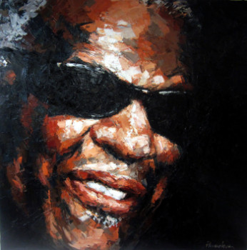 Zeitgenössisches Werk mit dem Titel « Ray Charles n°23 », Erstellt von ANNA PRASOLOVA