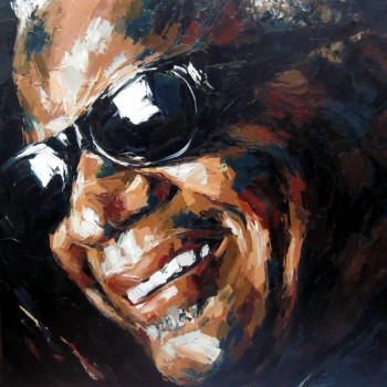 Zeitgenössisches Werk mit dem Titel « Ray Charles n°24 », Erstellt von ANNA PRASOLOVA