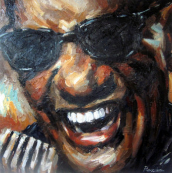 Zeitgenössisches Werk mit dem Titel « Ray Charles n°15 », Erstellt von ANNA PRASOLOVA