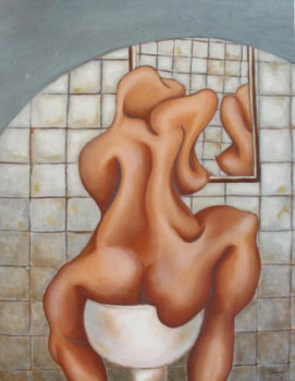 Zeitgenössisches Werk mit dem Titel « Bather », Erstellt von CARRUCO