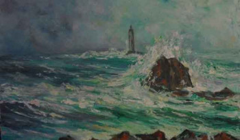 Zeitgenössisches Werk mit dem Titel « la pointe du Raz », Erstellt von MICHEL HAMELIN