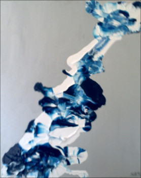 Zeitgenössisches Werk mit dem Titel « BLUE MELT 1 », Erstellt von RUTH F.