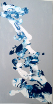 Zeitgenössisches Werk mit dem Titel « BLUE MELT 2 », Erstellt von RUTH F.