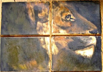 Zeitgenössisches Werk mit dem Titel « Lion puzzle », Erstellt von CHRISTIAN DOLLET