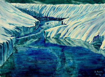 Zeitgenössisches Werk mit dem Titel « Glacial », Erstellt von DARNAL