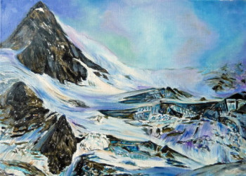 Zeitgenössisches Werk mit dem Titel « glacier bleu », Erstellt von DARNAL