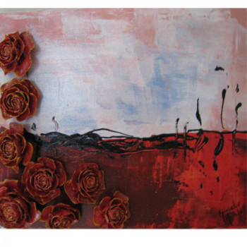 Zeitgenössisches Werk mit dem Titel « ROSES DE CEDRE ET VOLCAN », Erstellt von AMELIE AMELOT