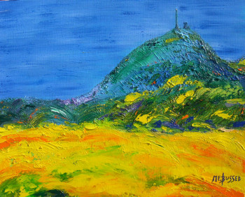 Zeitgenössisches Werk mit dem Titel « LE PUY DE DOME », Erstellt von MARIE-FRANCE BUSSET