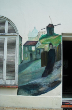 Zeitgenössisches Werk mit dem Titel « Montmartre 2 », Erstellt von NADINE SANTAMARIA