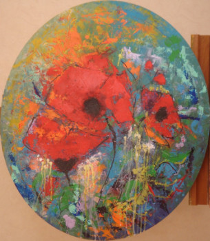 Zeitgenössisches Werk mit dem Titel « BALLADE DE COQUELICOTS », Erstellt von MIREILLE MAURY