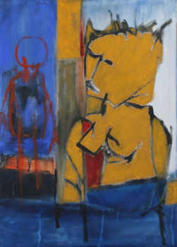 Zeitgenössisches Werk mit dem Titel « La reine et le pantin », Erstellt von ALAIN BERTHAUD