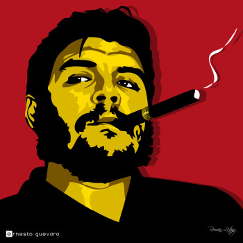 Zeitgenössisches Werk mit dem Titel « Ernesto Guevara », Erstellt von EARL BRAIN