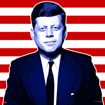 Zeitgenössisches Werk mit dem Titel « JFK », Erstellt von EARL BRAIN