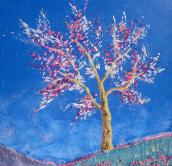 Zeitgenössisches Werk mit dem Titel « arbre au printemps », Erstellt von OLIVIER LAPLACE