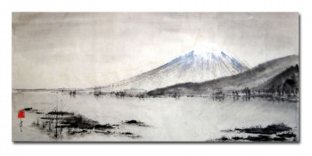 Zeitgenössisches Werk mit dem Titel « Mont Fuji », Erstellt von ENCRE-ZEN